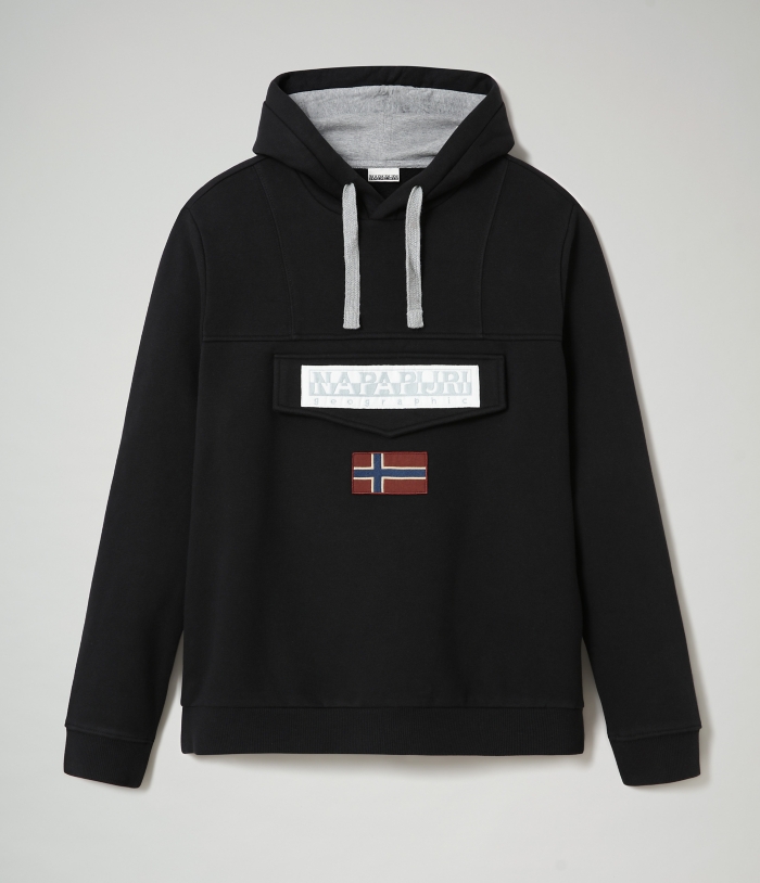 Napapijri burgee hoodie black best sale