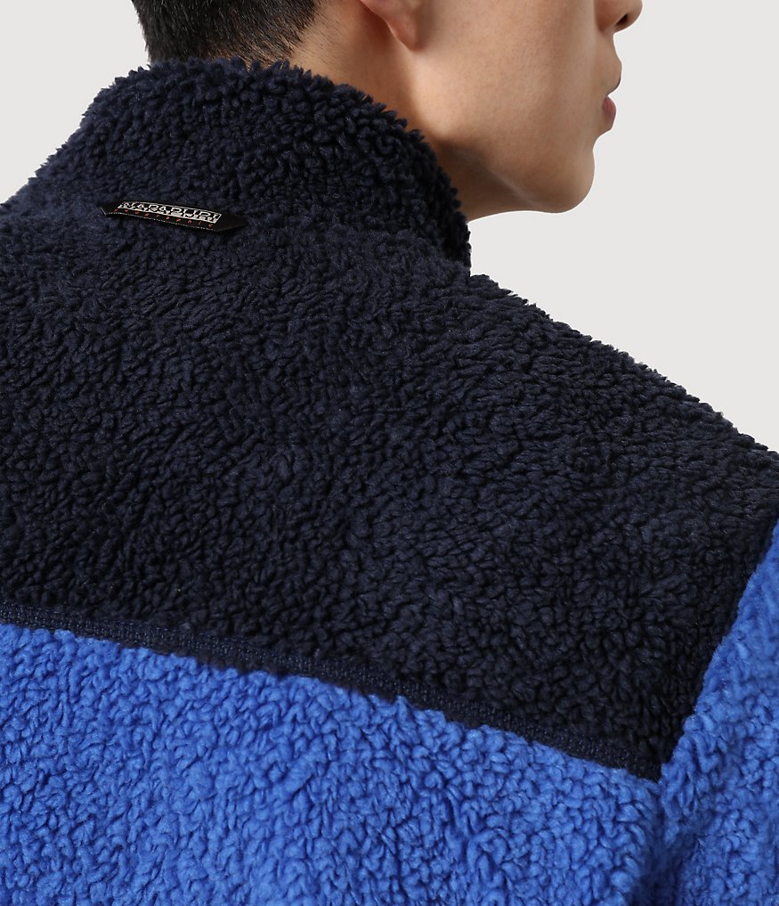 Fleece-Sweatshirt Yupik mit durchgehendem Reißverschluss-