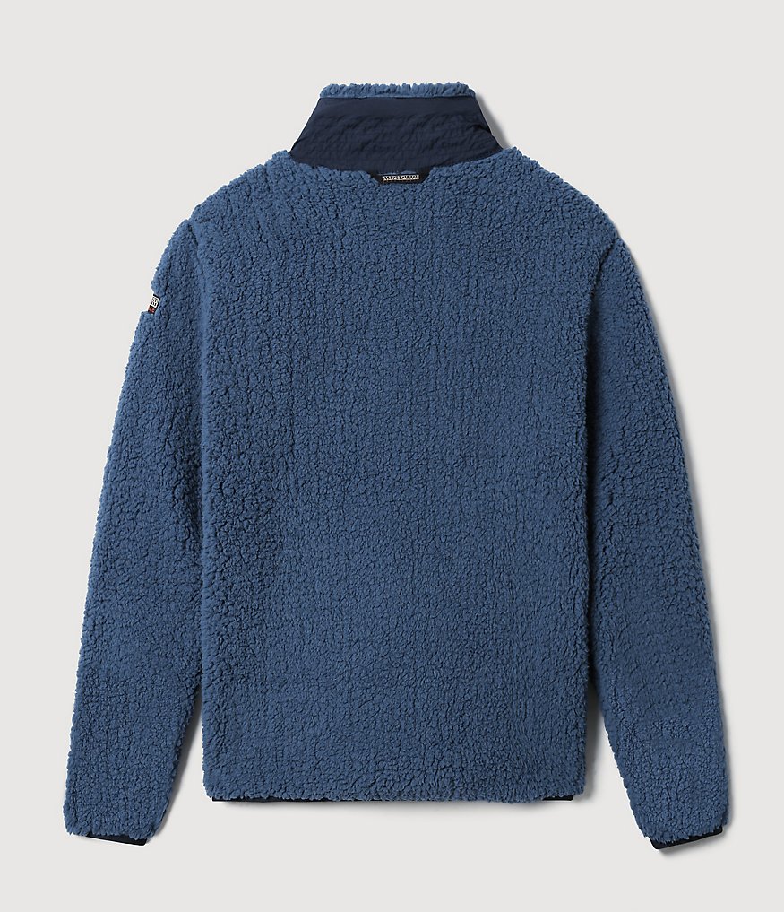 Fleece-Sweatshirt Solda mit durchgehendem Reißverschluss-