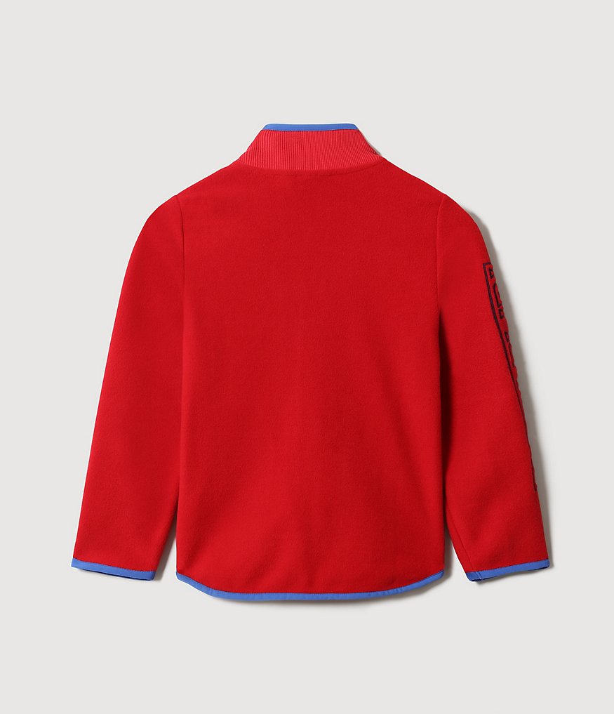 Fleece-Sweatshirt Tilo mit durchgehendem Reißverschluss-