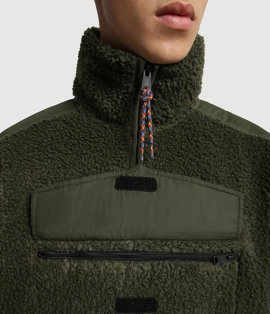 Fleece-Sweatshirt Trentino Hz mit halb durchgehendem Reißverschluss-