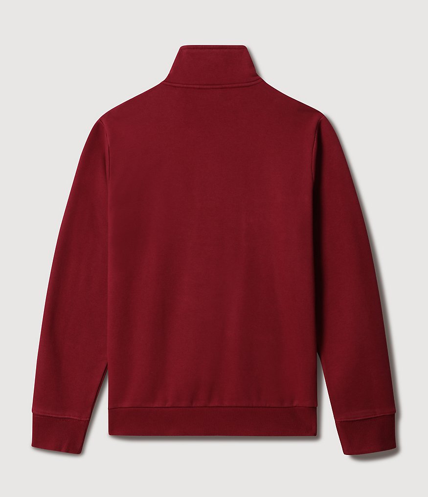 Burgee sweater met halve ritssluiting-