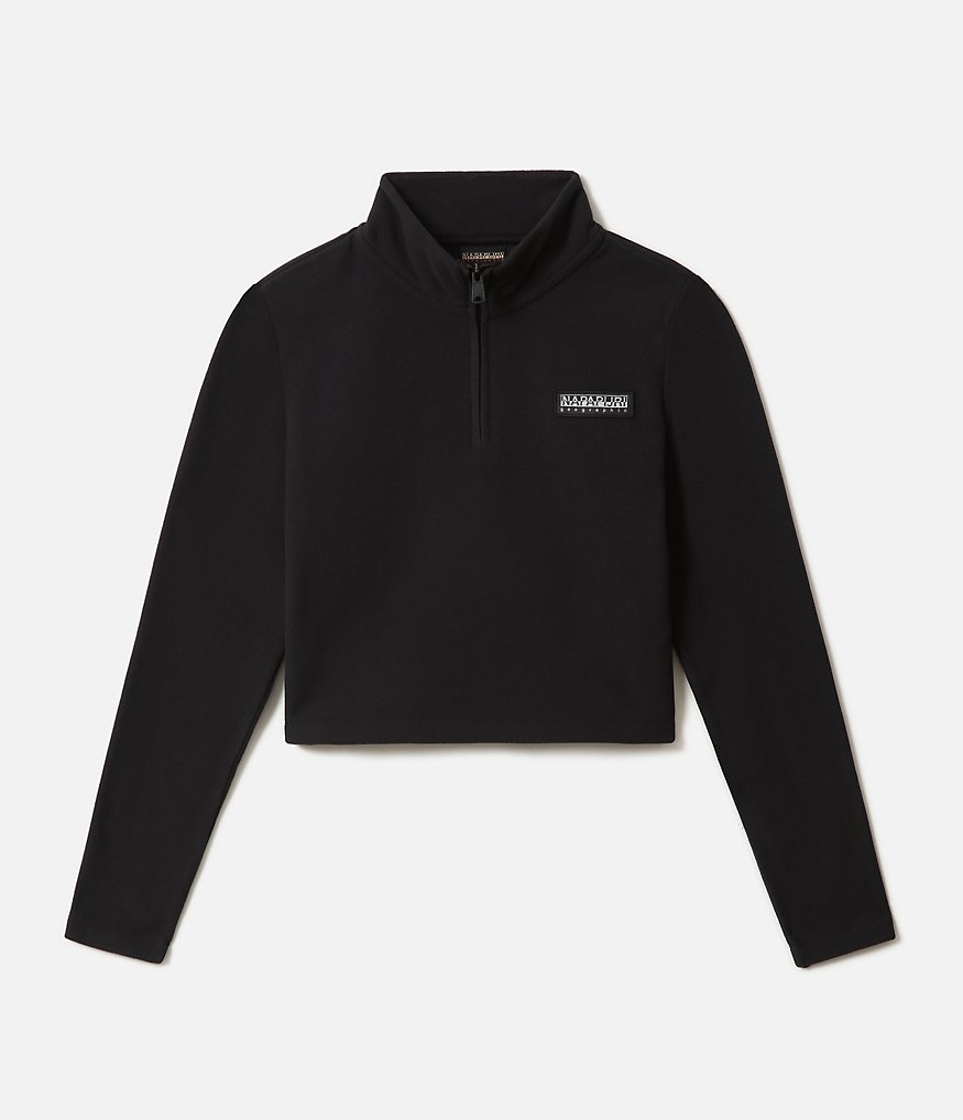 Fleece-Sweatshirt mit halb durchgehendem Reißverschluss Morgex-