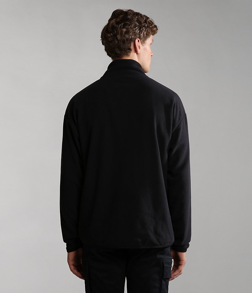 Fleece-Sweatshirt mit halb durchgehendem Reißverschluss Morgex-