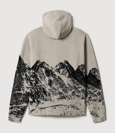 Hoody in gekrulde fleece stof Mont Blanc 5