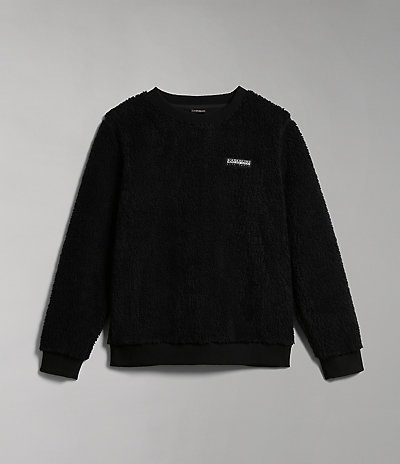 Fleece-Sweatshirt Morgex mit Rundhalsausschnitt