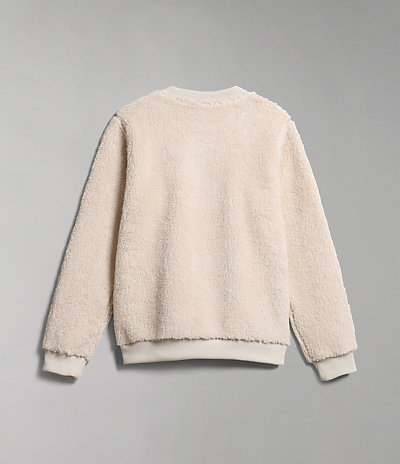 Morgex fleece sweatshirt met ronde hals 6