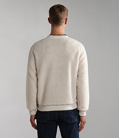 Morgex fleece sweatshirt met ronde hals 3