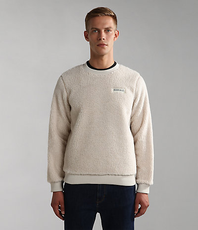 Fleece-Sweatshirt Morgex mit Rundhalsausschnitt 1