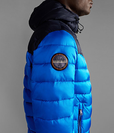 Aerons Hood Colour-block Puffer Jacket
