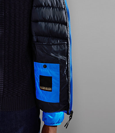 Aerons Hood Colour-block Puffer Jacket