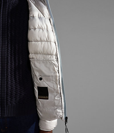 Aerons Hood Colour-block Puffer Jacket 6