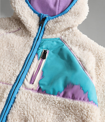 Yupik fleece hoodie met rits (10-16 JAAR)