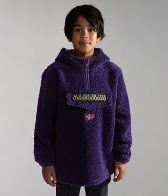 Kapuzenpullover Burgee aus Fleece mit Reißverschluss (10-16 JAHRE) | Napapijri