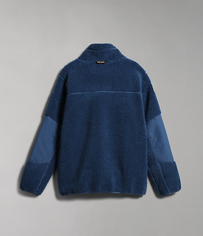 Teide fleecesweater met rolkraag