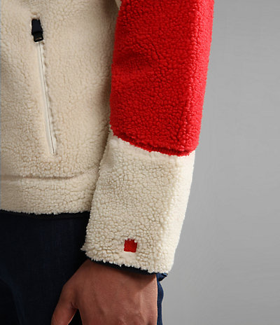 Yupik fleece sweater met capuchon en rits 6