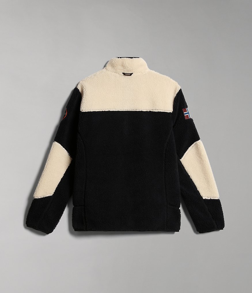 Yupik Fleece-Sweatshirt mit durchgehendem Reißverschluss-
