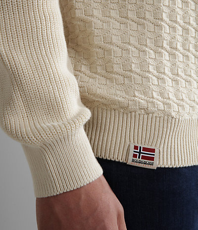 Trondheim gebreide sweater met rolkraag 4