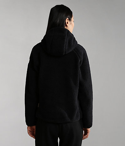 Yupik fleece hoodie met rits