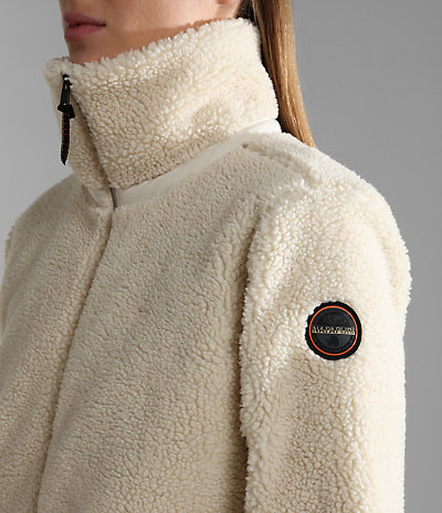 Fleece-Sweatshirt Dwelling mit Reißverschluss