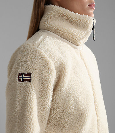 Fleece-Sweatshirt Dwelling mit Reißverschluss