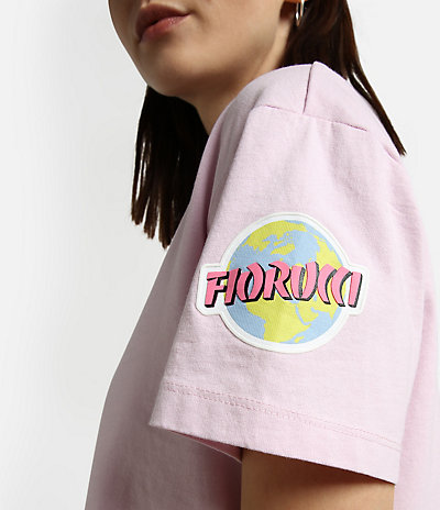 Kurzarm-T-Shirt Fiorucci Crop 4