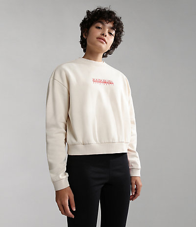 Box cropped sweatshirt met ronde hals (10-16 JAAR) 1