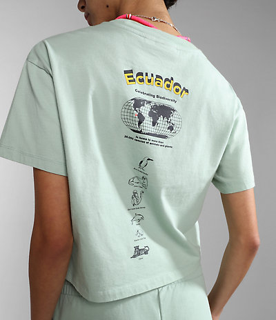 Kurzärmeliges Crop-T-Shirt Chira 4