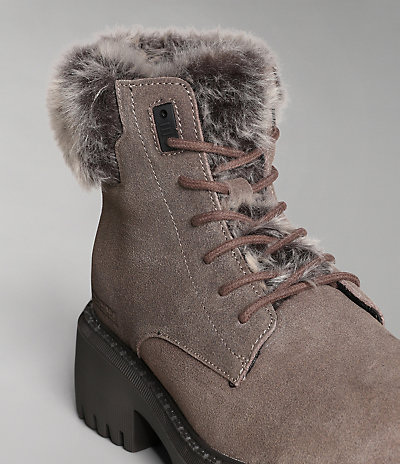 Berry Suede Boots 7
