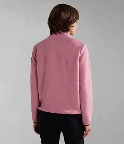 Cuverville fleece sweater met halve rits