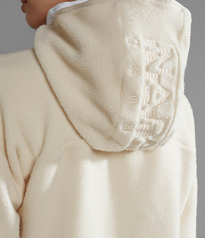 Kapuzenpullover Yupik aus Fleece mit Reißverschluss