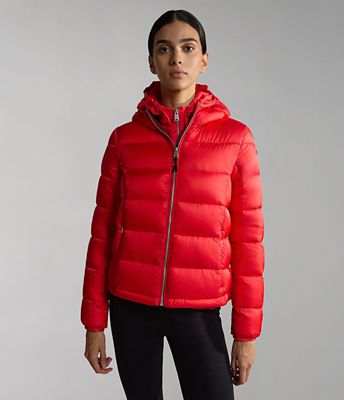 Puffer jacket hot sale aerons hood