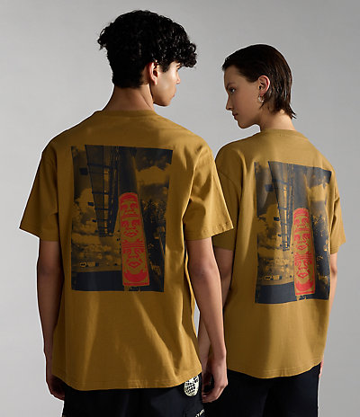 T-Shirt Napapijri x Obey mit Grafikprint 1