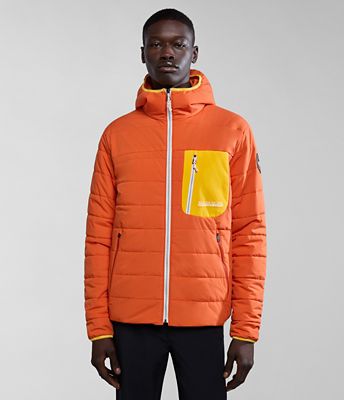 Mens orange bubble jacket sale