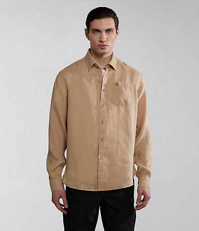 Linen Long Sleeve Shirt 1