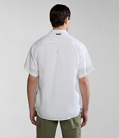 Linen Overhemd met Korte Mouwen 3