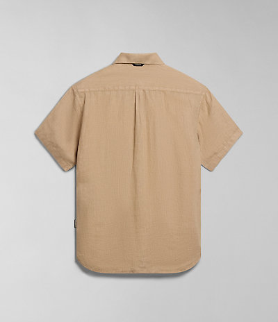 Linen Overhemd met Korte Mouwen 6